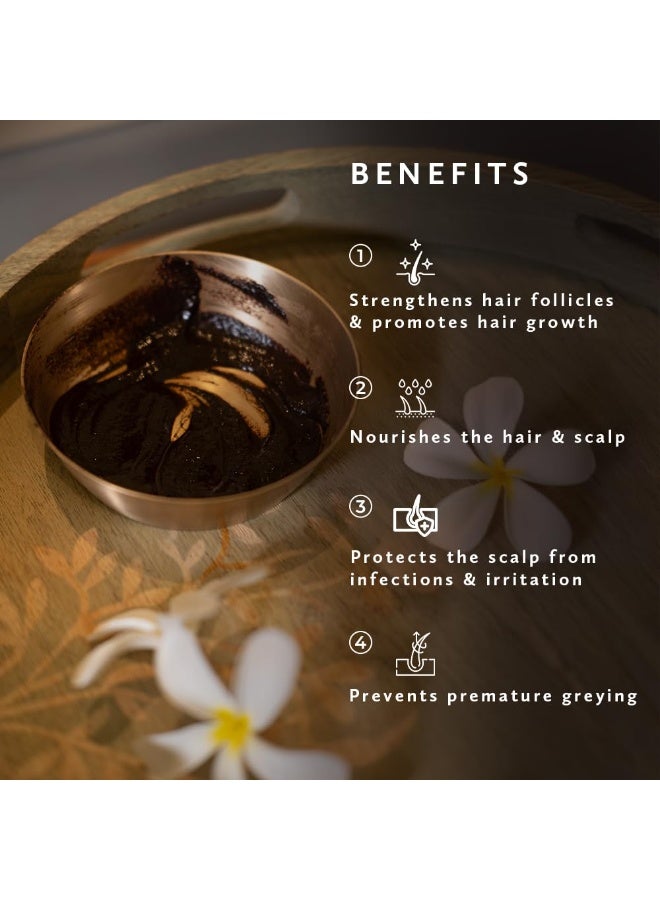 Old School Rituals 63-Herb Hair Wash Powder | Natural Shampoo Powder with 35 Dry Herbs & 28 Fresh Herbs | Gentle Cleansing for Strong & Healthy Hair | Anti-Dandruff Shampoo Powder for Hair Fall Control & Growth | 275g - Image 4